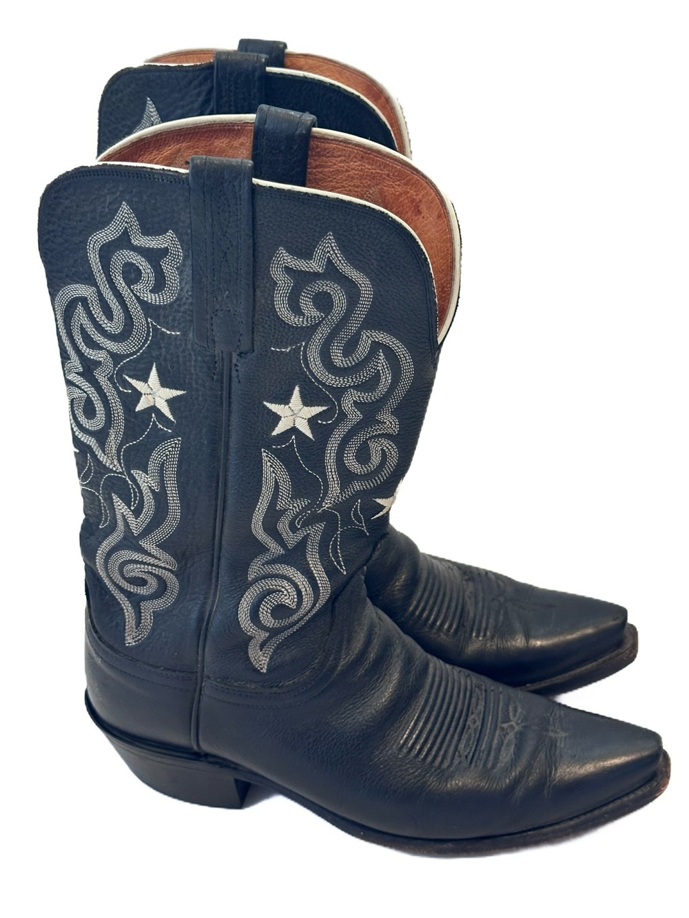 Lucchese 1883 Star Embroidered Cowboy Boots